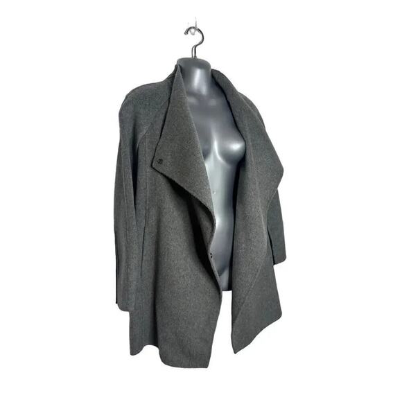 Vince Women’s Sweater-back Draped Jacket Grey Wool Blend Size XXS - Picture 3 of 14